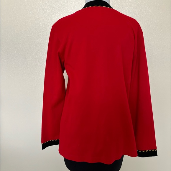 Preowned Cathy Daniels red button down cardigan Medium - Picture 10 of 13